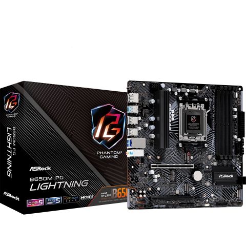 Материнская плата ASRock B650M PG Lightning Socket AM5