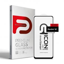 Защитное стекло Armorstandart Icon для Xiaomi Redmi 12 Black, 0.33mm (ARM66571)