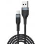 Кабель Foneng X51 Spiral Braided Cable USB - micro USB (M/M), 3 A, 1 м, Black (X51-CA-MU)