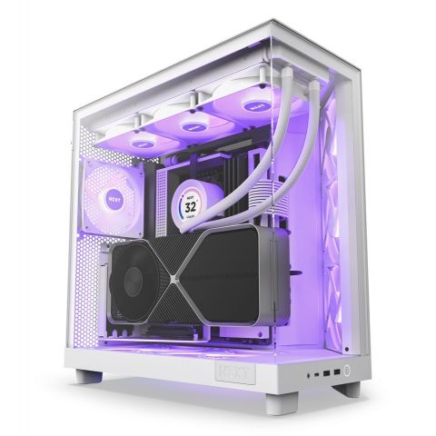 Корпус NZXT H6 Flow RGB White (CC-H61FW-R1) без БП