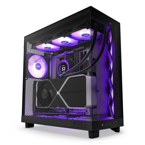 Корпус NZXT H6 Flow RGB Black (CC-H61FB-R1) без БП