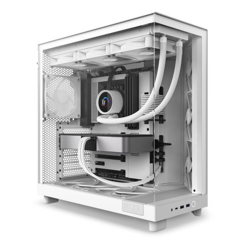 Корпус NZXT H6 Flow White (CC-H61FW-01) без БП
