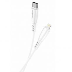 Кабель Foneng X75 USB-C - Lightning, 1 м, White (X75-CA-TCIP)