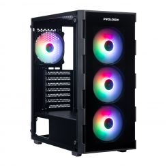 Корпус Prologix E114 Tempered Glass Black