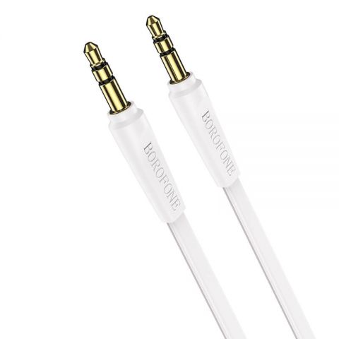 Аудио-кабель Borofone BL6 3.5 мм - 3.5 мм (M/M), 1 м, белый (BL6-1W)
