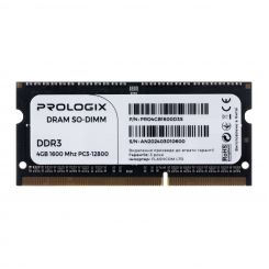 Модуль памяти SO-DIMM 4GB/1600 DDR3L Prologix (PRO4GB1600D3S)