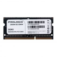 Модуль памяти SO-DIMM 8GB/1600 DDR3L  Prologix (PRO8GB1600D3S)