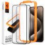 Защитное стекло Spigen Glas.tR AlignMaster FC для Apple iPhone 15, Black, 2шт (AGL06906)