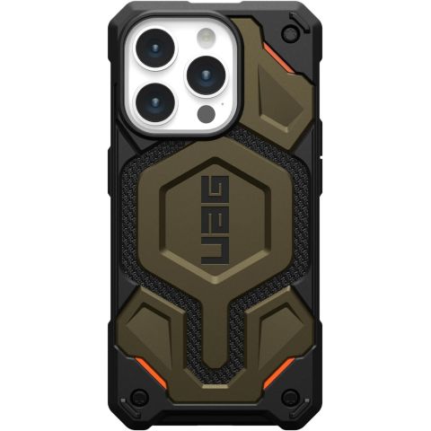 Чeхол-накладка Urban Armor Gear Monarch Pro Magsafe для Apple iPhone 15 Pro Kevlar Elemental Green (11422111397B)