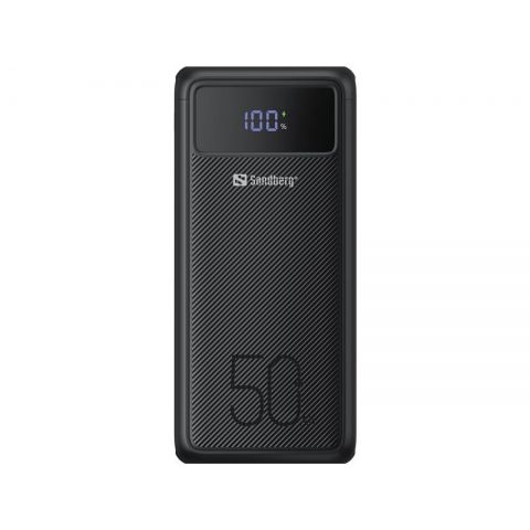 Универсальная мобильная батарея Sandberg Powerbank 50000mAh, USB-C PD 130W, Black (420-75) Универсальная мобильная батарея Sandberg Powerbank 50000mAh, USB-C PD 130W, Black (420-75)