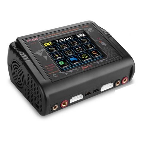 Зарядний пристрій для акумуляторів HTRC T400 pro Duo Lipo Charger Battery Discharger 2Channel AC 150 (HT-T400PRO/HP9915.0284)