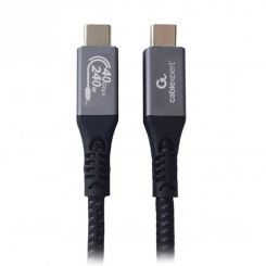 Кабель Cablexpert USB Type-C - USB Type-C (M/М), 240 W, 1.5 м, черный (CCBP-USB4-CMCM240-1.5M)