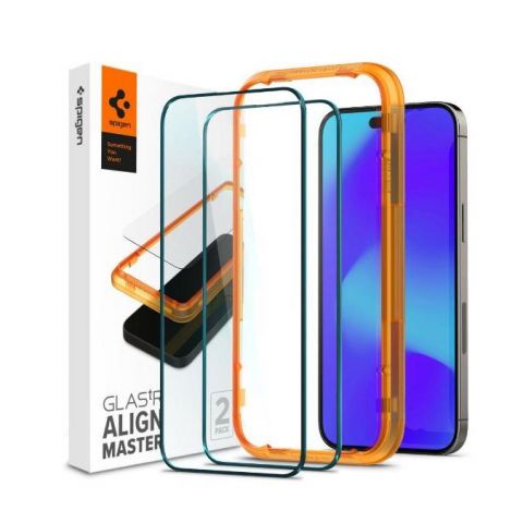 Защитное стекло Spigen Glas.tR AlignMaster FC для Apple iPhone 14 Pro, Black, 2шт (AGL05216)