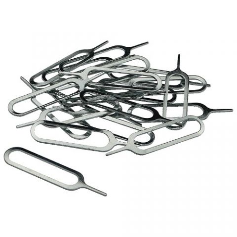 Металевий ключ для вилучення тримача Sim-карти (комплект 20шт) (A15970)