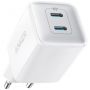 Мережевий зарядний пристрій Anker PowerPort 521 Nano Pro White, 40 W, 2хUSB Type-C (A2038G21)