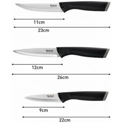 Набор ножей Tefal Essential 3 предмета (K2219455)