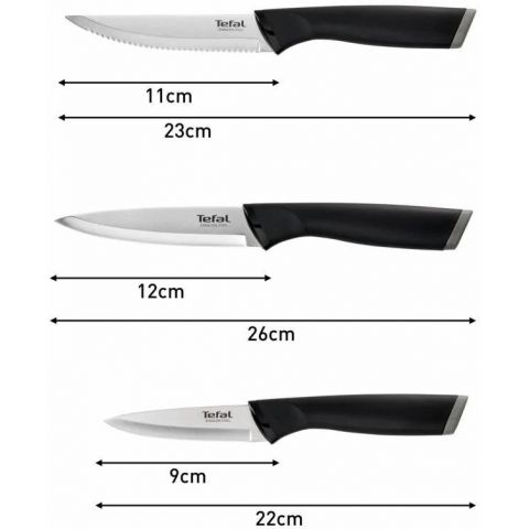 Набор ножей Tefal Essential 3 предмета (K2219455)