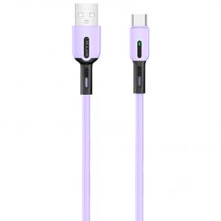 Кабель Usams US-SJ433 USB - USB Type-C, 1 м, Purple (SJ433USB04)