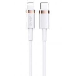 Кабель Usams US-SJ484 USB Type-C - Lightning, 1.2 м, White (SJ484USB02)
