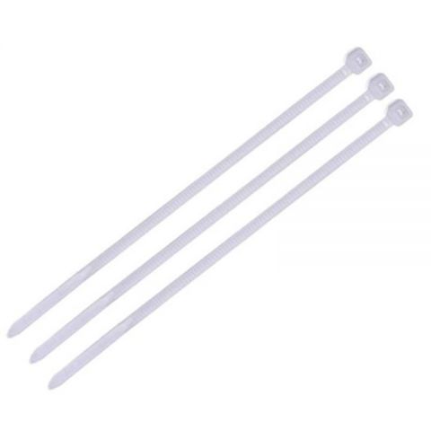 Стяжки Eserver 3,5*200 мм, 100 шт, белые (WT-7001-4x200)