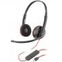 Гарнитура Poly стерео On-ear Blackwire 3220 Black (8X228AA) Гарнитура Poly стерео On-ear Blackwire 3220 Black (8X228AA)