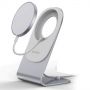 Магнітний бездротовий зарядний пристрій Choetech MagSafe Qi 15 Вт з алюмінієвою підставкою (T517+H047) Магнітний бездротовий зарядний пристрій Choetech MagSafe Qi 15 Вт з алюмінієвою підставкою (T517+H047)