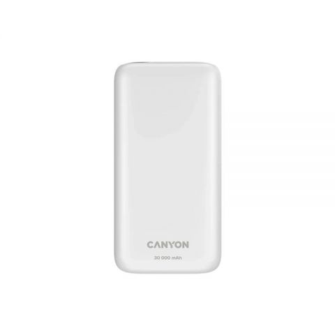 Універсальна мобільна батарея Canyon PB-301 LED 30000mAh White (CNE-CPB301W)