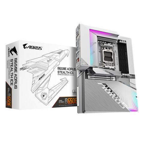 Материнська плата Gigabyte B650E A Stealth Ice Socket AM5 Материнська плата Gigabyte B650E A Stealth Ice Socket AM5