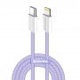 Кабель ColorWay Lightning + USB Type-C (M/M), 3.0 А, 1 м, Purple (CW-CBPDCL061-PU) Кабель ColorWay Lightning + USB Type-C (M/M), 3.0 А, 1 м, Purple (CW-CBPDCL061-PU)