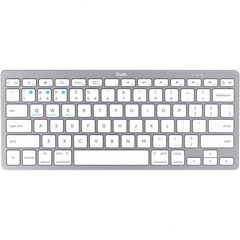 Клавиатура беспроводная Trust Bluetooth Basics Silver/White (25486_TRUST)