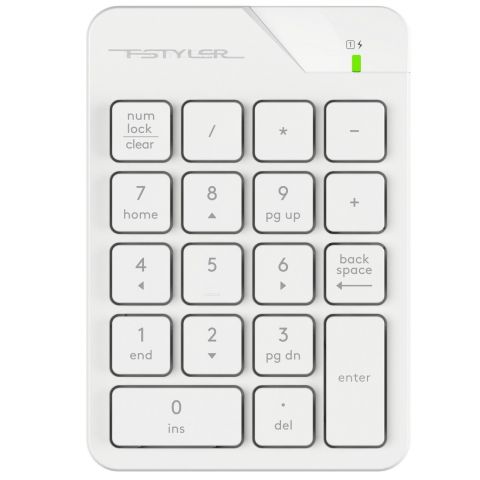 Клавиатура цифровая A4Tech Fstyler FGK21C White