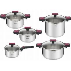 Набор посуды Tefal Cook&Clip 10 предметов (G723SA74)