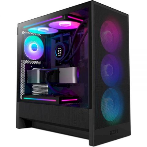 Корпус NZXT H5 Flow RGB Black (CC-H52FB-R1) без БП