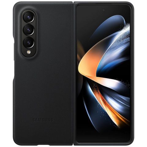 Чехол-накладка Samsung Leather Cover для Samsung Galaxy Fold 4 SM-F936 Black (EF-VF936LBEGUA)