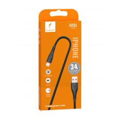 Кабель SkyDolphin S02L USB - Lightning (M/M), 1 м, Black (SDUSB-000587)