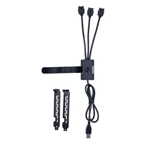 USB-хаб Lian Li USB2.0 1 to 3 Port (Type A Male) HUB, Black (G89.PW-U2TPAB.00)