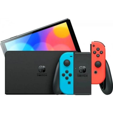Игровая консоль Nintendo Switch OLED HEG-001 Neon Blue and Neon Red_JP