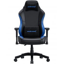 Кресло для геймеров Anda Seat Luna Size L PVC Black/Blue (AD18-48-BS-PV)