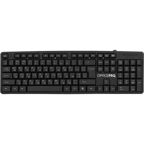 Клавиатура OfficePro SK166 Black 