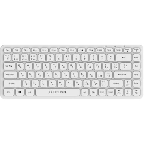 Клавиатура беспроводная OfficePro SK790W Bluetooth White 