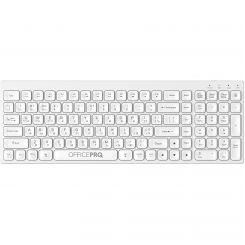 Клавиатура беспроводная OfficePro SK985W Bluetooth White 