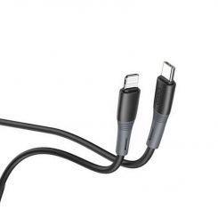 Кабель XO NBQ231A USB Type-C - Lightning (M/M) 1 м Black (NBQ226A-TC-1-BK)