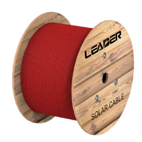 Кабель Leader PV 1x6мм2, бухта 250м, красный