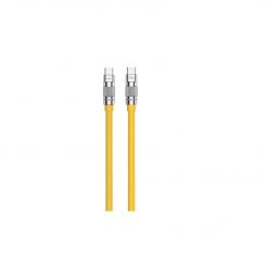 Кабель WK WDC-188 Wingle Series USB Type-C - USB Type-C (M/M), 1 м, 100 W, Yellow (6941027632956)