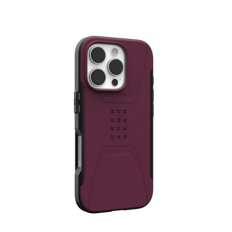 Чeхол-накладка Urban Armor Gear Civilian Magsafe для Apple iPhone 16 Pro Bordeaux (114444119049)