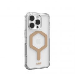 Чeхол-накладка Urban Armor Gear Magsafe для Apple iPhone 16 Pro Plyo Ice/Gold (114480114381)