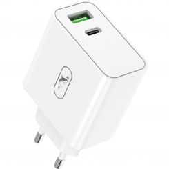 Сетевое зарядное устройство SkyDolphin SC10 High Power PD 65W+QC3.0 White (SDMZP-000188)