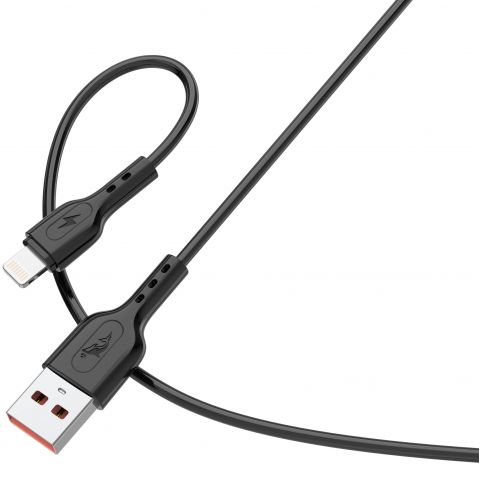 Кабель SkyDolphin S66L USB - Lightning (M/M), 1 м, Black (SDUSB-000648)