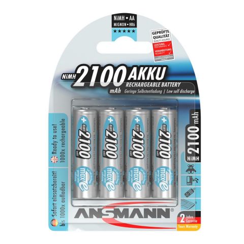 Аккумуляторы Ansmann AA/HR06 NI-MH 2100 mAh BL 4 шт