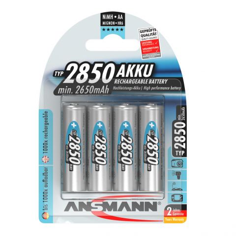 Аккумуляторы Ansmann AA/HR06 NI-MH 2850 mAh BL 4 шт